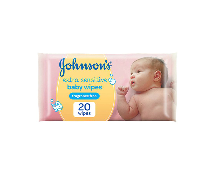 Johnson'S Baby N11584309A 20 Pieces Extra Sensitive Wipes - Zoom Image