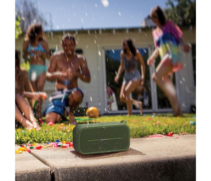 Promate Rustic-2 Portable IPX5 Water-Resistant Wireless Speaker - Green - Zoom Image 4