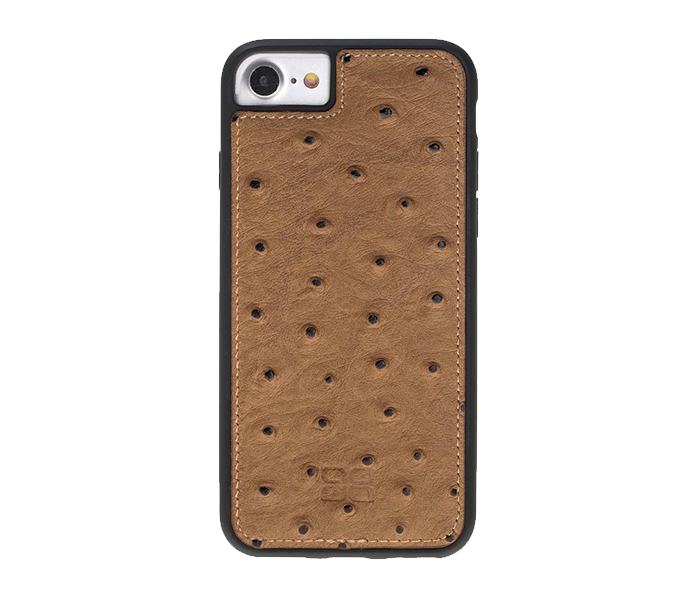 Bouletta FXC-DE9 Ostrich Backside Leather Case for Apple iPhone 7 & 8 - Beige - Zoom Image 5