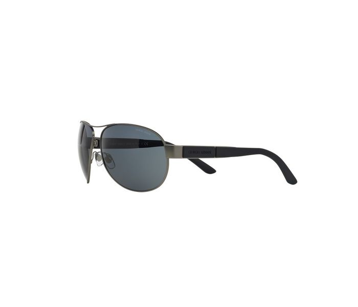 Giorgio Armani 0AR6025 308987 Aviator Matte Gunmetal Gray Frame & Grey Mirrored Sunglasses for Unisex - Zoom Image 1