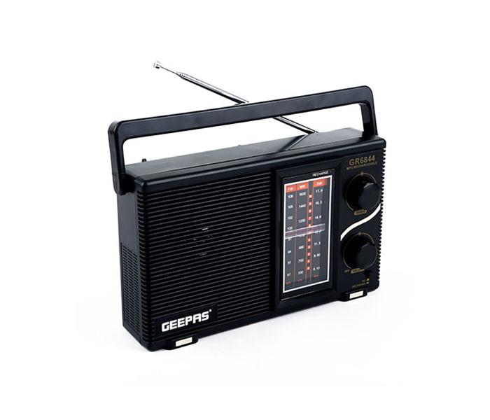 Geepas GR6844 Rechargeable Radio with Bluetooth - Black - Zoom Image 3