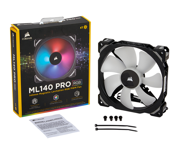 Corsair CO-9050077-WW ML140 PRO RGB LED 140MM PWM Premium Magnetic Levitation Fan - Zoom Image 7