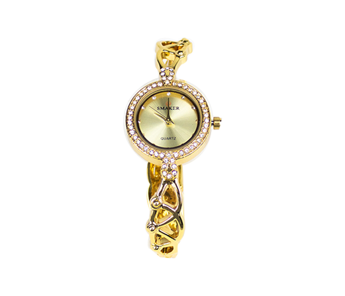 Smaker Chain Watch for Ladies Round - Gold - Zoom Image 2