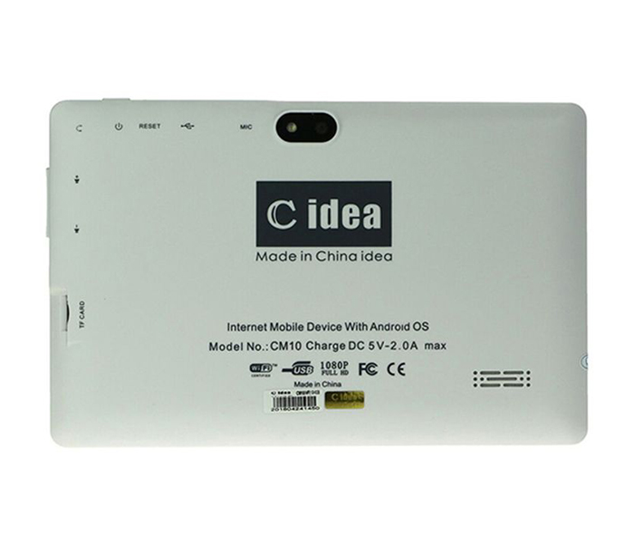 Cidea 7-inch CM10 1GB RAM 8GB Storage Tablet - White - Zoom Image 1