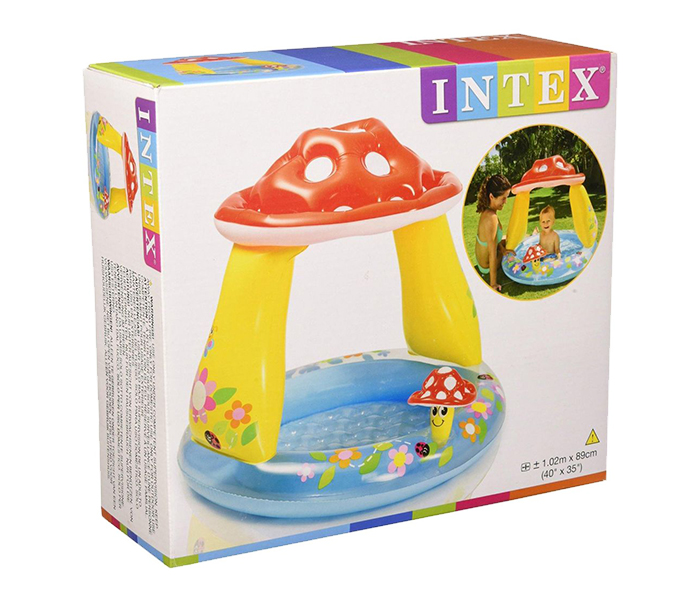 Intex ZX-57114 102 x 89CM Inflatable Mushroom Baby Swimming Built-in Sunshade Water Pool - Zoom Image 1