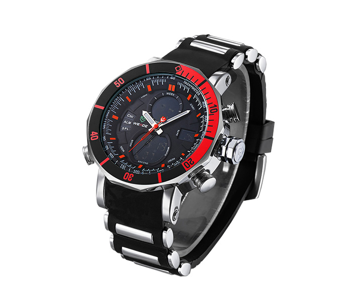 Weide WH-5203PU Analog and LCD Digital Watch Black and Red - Zoom Image 2