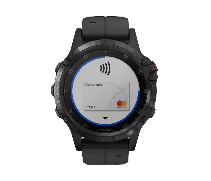 Garmin 010-01988-01 Fenix 5 Plus Smartwatch - Sapphire Black with Black Band - Zoom Image 3