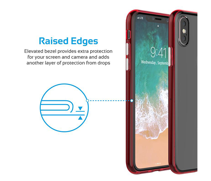 Promate FENDY-X Shock Resistant Case for iphone X - Red - Zoom Image 2