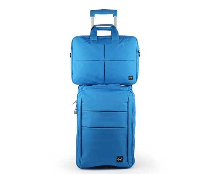 Okko 36420 2in1 Foldable trolley with laptop bag - Blue - Zoom Image 1