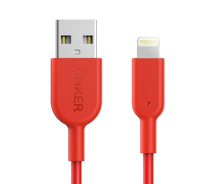 Anker A8432 Powerline II Lightning Cable 3 ft Red - Zoom Image 5