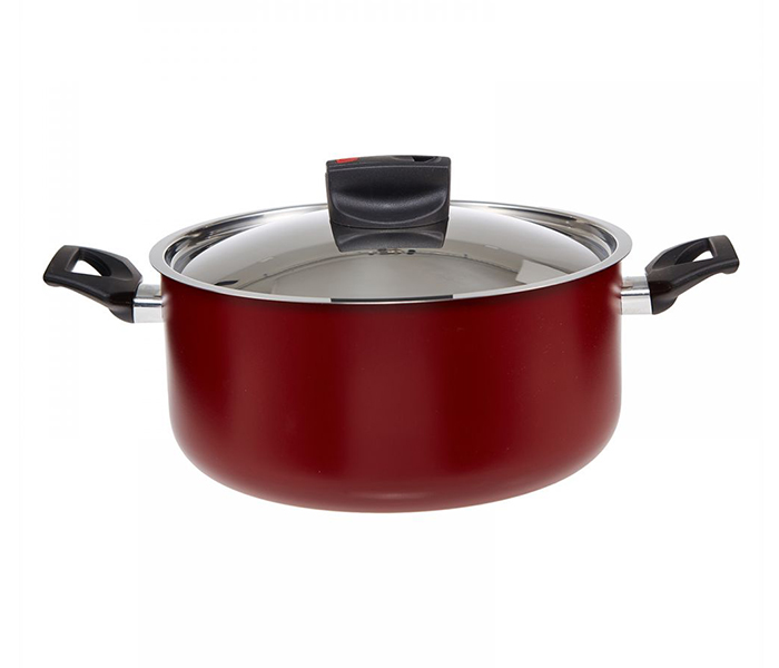 Prestige PR22103 28CM Aluminium Safecook with Nonstick Casserole - Red - Zoom Image 3