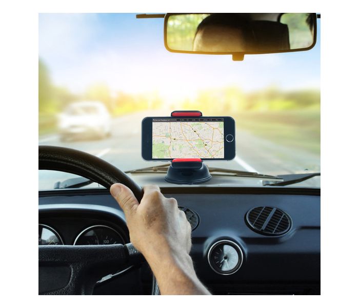 Promate Mount-2 Car Mount Holder for Smartphone and GPS - Red - Zoom Image 2