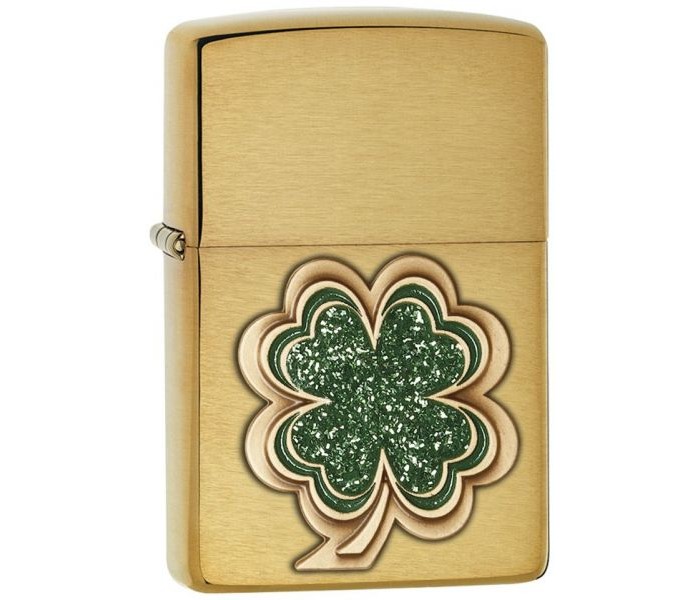 Zippo 29206 200 Shamrock Lighter Gold - Zoom Image 3