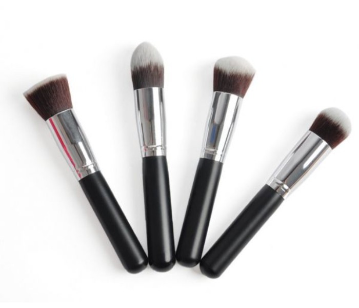 Synthetic Kabuki Makeup Brush Set 4 Piece SMB04  Black - Zoom Image 5