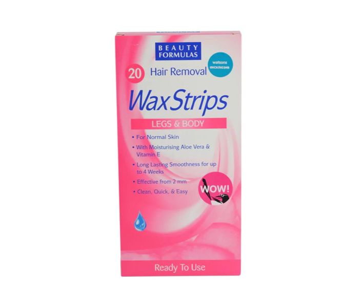 BEAUTY FORMULAS N11304917A Hair Removal Wax Strips 20 Pieces - Zoom Image