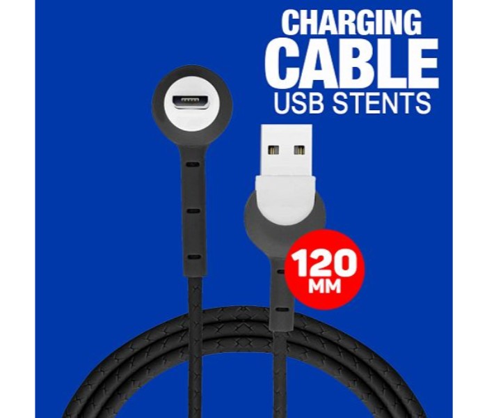 Fashionable High Quality Micro USB Stents Data Charging Cable For Android Devices 120 mm, XS-008 Black - Zoom Image 3