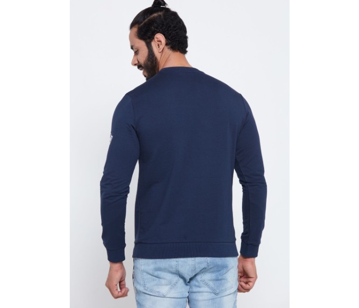 Petro OU10045 Printed Long sleeve Crew Neck T- Shirt M-Blue - Zoom Image 1