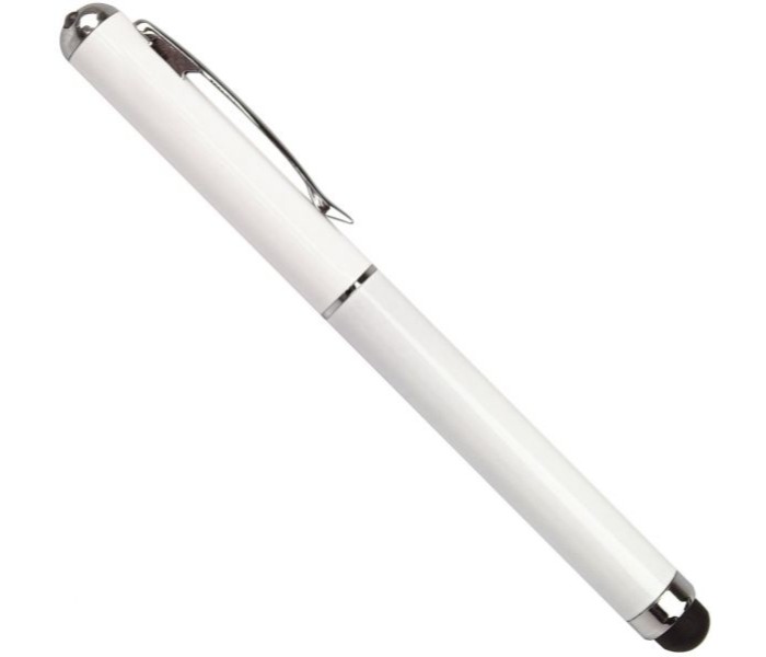 3 In 1 Led Flashlight Stylus Pen With Laser Pointer SPF04W White - Zoom Image 3