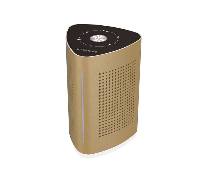 Promate Cyclone Portable Bluetooth Speaker with Touch Control System - Gold - Zoom Image 9