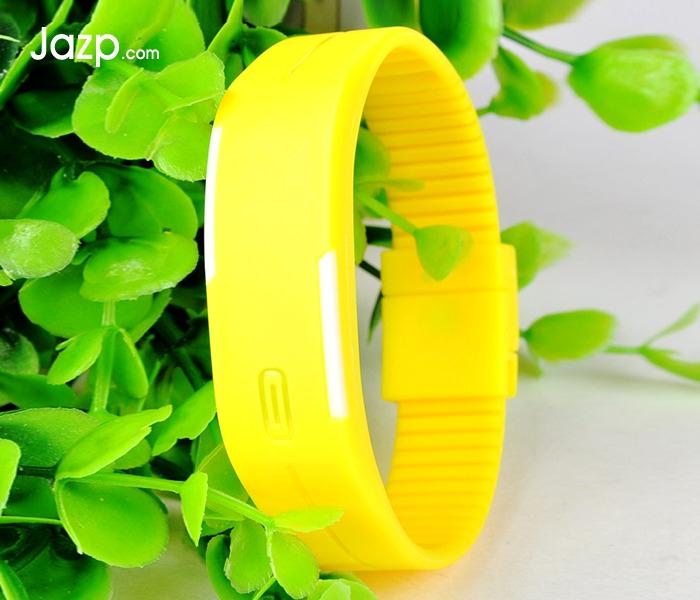 LED Sport Watch Water Resistant Fashionable Digital Bracelet - Yellow - Zoom Image 2