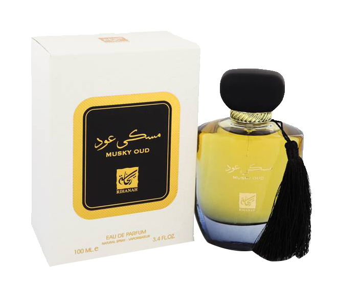 Rihanah Musky Oud Eau De Parfum Natural Spray for Women - 100 Ml - Zoom Image 3