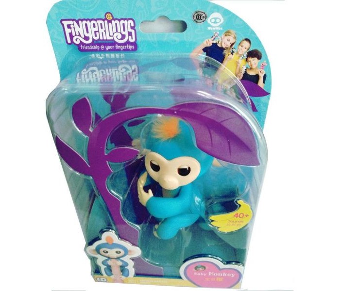  Fingerlings Interactive Finger Monkey FIM01B Blue - Zoom Image 2