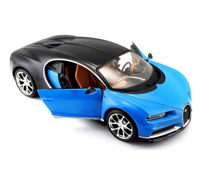 Maisto Tech 31514 Bugatti Chiron Blue and Black - Zoom Image 2