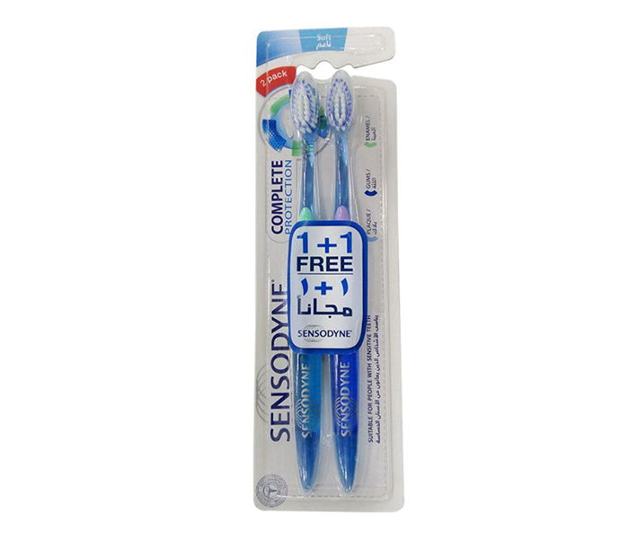 Sensodyne N13985066A 2 Pieces Complete Protection Toothbrush - Soft Blue - Zoom Image