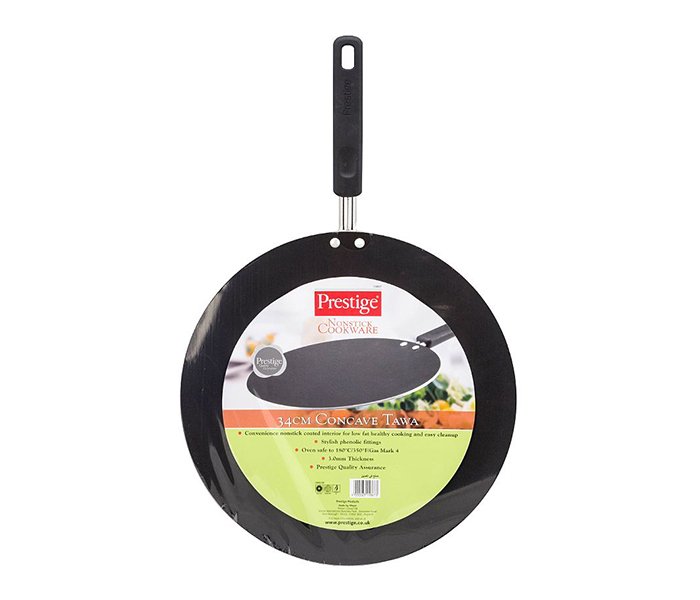 Prestige PR15867 34CM Ethenic Concave Tawa, Black - Zoom Image 3