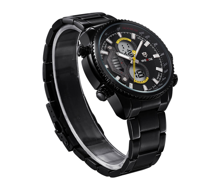 Weide WH-3410MB Analog and Digital Watch Yellow and Black - Zoom Image 3