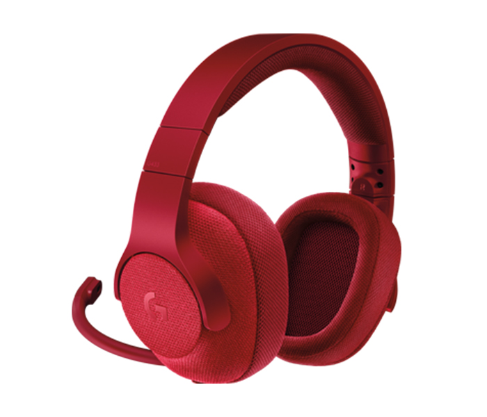 Logitech 981-000652 G433 7.1 Wired Surround Gaming Headset - Fire Red - Zoom Image 1