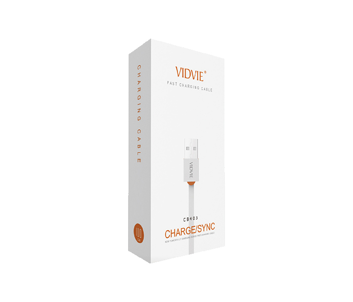 Vidvie CB-403 Data Cable for Smartphone - 1 Meter, Orange - Zoom Image 3