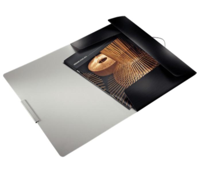 Leitz 3977-00-94 3-Flap Folder Satin Black - Zoom Image 1