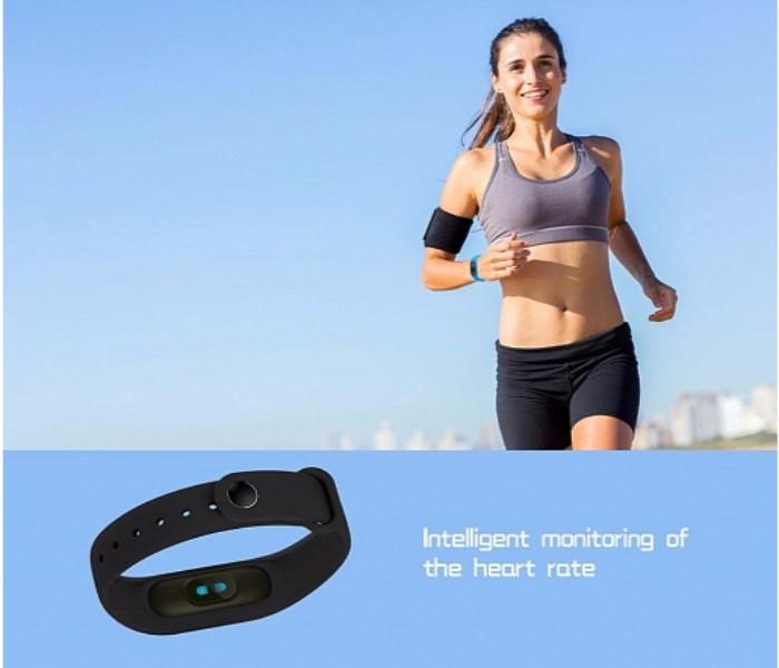 Universal M2 Bluetooth Smart Bracelet Heart Rate Monitor, Health, Fitness & Sleep Tracker Wristband For Android & iOS - Black - Zoom Image 8