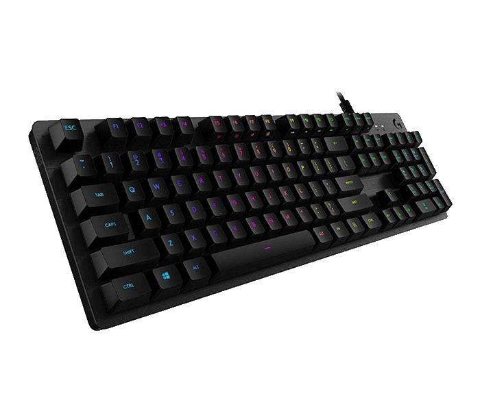 Logitech 920-008946 G512 Carbon Mechanical RGB Wired Gaming Keyboard - GX Blue Switch, Black - Zoom Image 1