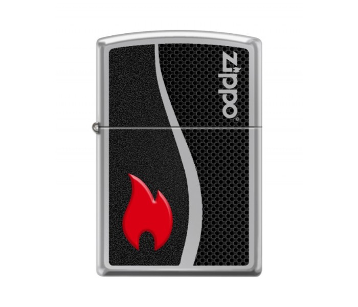 Zippo 250-CI404958 Regular High Polish Chrome Flame Lighter Silver and Black - Zoom Image