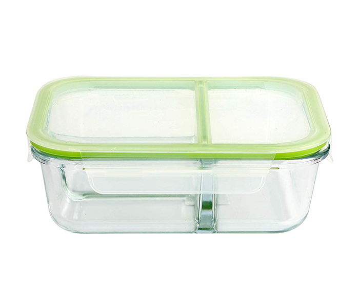 Royalford RF9214 3 Compartment Rectangular Food Container - 1040ml, Clear - Zoom Image