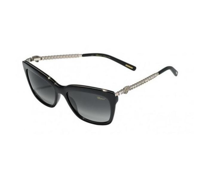 Chopard SCH212S 0700 Wayfarer Black Frame & Black Mirrored Sunglasses for Women - Zoom Image 1