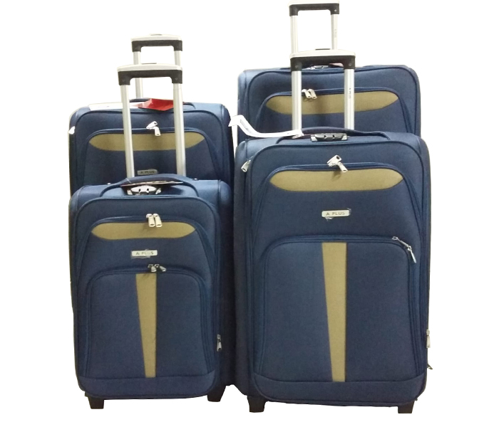 A Plus AT-441 4PCS Light Weight Soft Trolly - Blue - Zoom Image