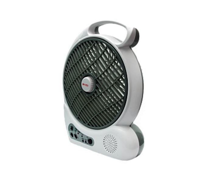 Olympia OE-1507 10 Inch Oscillating Rechargeable Fan with Radio - Zoom Image 1