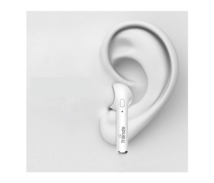 Trands TR-HBQ17 Bluetooth V4.1 Mini Wireless Hands-Free Mono Earbud Earphone - White - Zoom Image 3