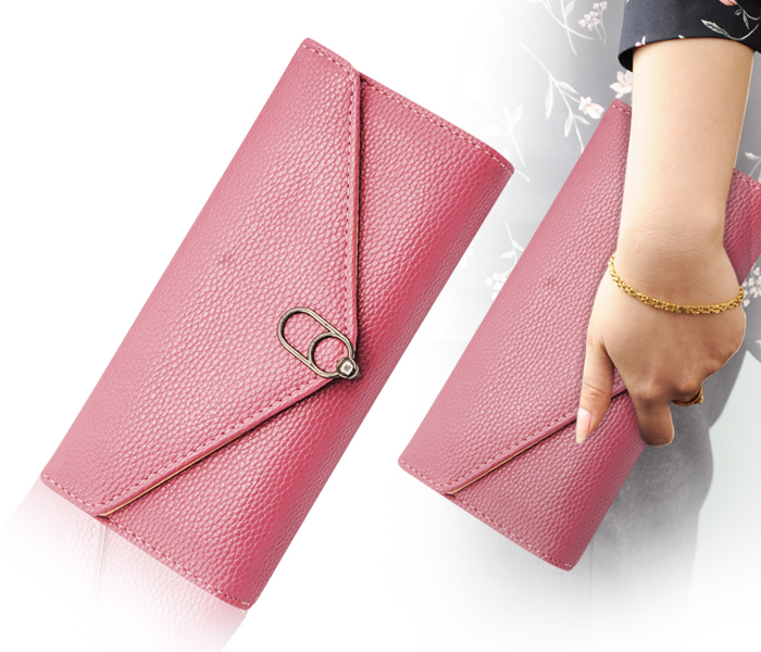 Womens Fashion Leather Wallet BH4142 - Pink - Zoom Image 1