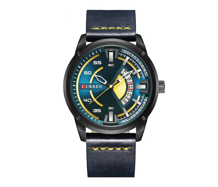 Curren 8298 Casual Analog Watch For Men Blue - Zoom Image