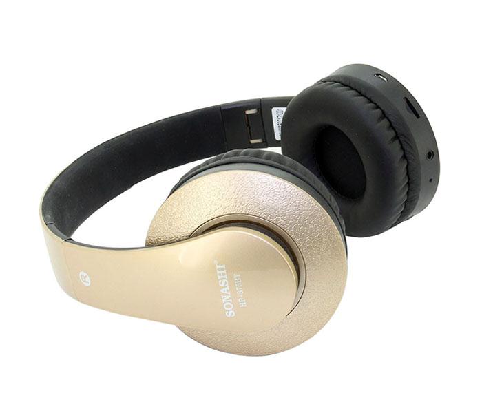 Sonashi HP-875BT Wireless Bluetooth Headphone - Gold - Zoom Image 2