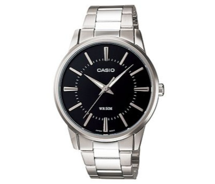 Casio LTP-1303D-1ADF Womens Analog Watch Black and Silver - Zoom Image