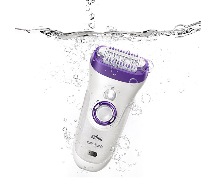 Braun 9-579 Silk-epil 9 Wet & Dry Epilator with 7 Extras - White & Purple - Zoom Image 3