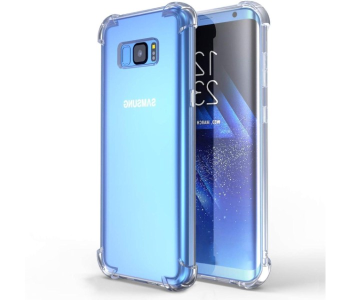 ABS Crystal Clear Reinforced Corners Shock Absorption Protection TPU Case for Samsung S8  ASPCS8 Transparent - Zoom Image 5