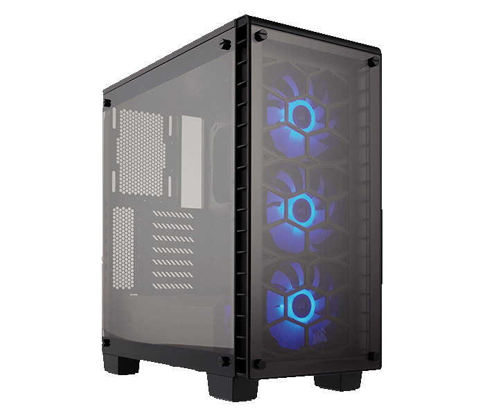 Corsair CC-9011101-WW Crystal Series 460X RGB Compact ATX Mid-Tower Case - Black - Zoom Image 1