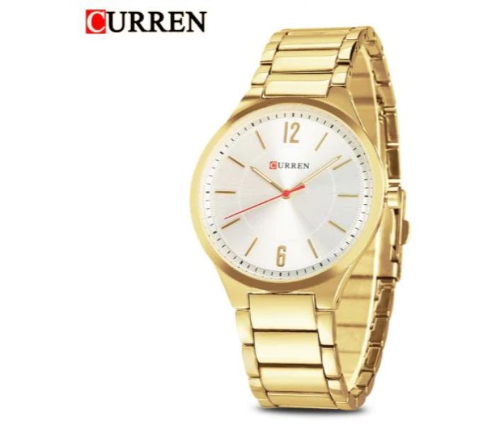 Curren 8280 Quartz Watch For Men Golden - Zoom Image 1