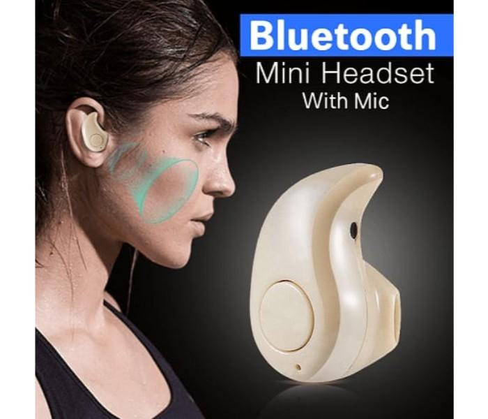 S530 Mini Invisible Single Bluetooth Headset With Mic - Gold - Zoom Image